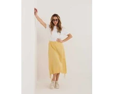 Rue Paris Spódnica-IT-SD-FL10158.94-jasny geltona