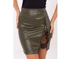 Rue Paris Spódnica-IT-SD-FL3019.83-khaki
