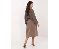 Rue Paris Spódnica-IT-SD-FL9838.49-ciemny bezowy