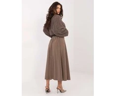 Rue Paris Spódnica-IT-SD-FL9850.12-ciemny bezowy
