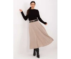 Rue Paris Spódnica-IT-SD-FL9850.12-smėlio spalva