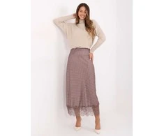 Rue Paris Spódnica-MI-SD-4213.52-ciemny bezowy