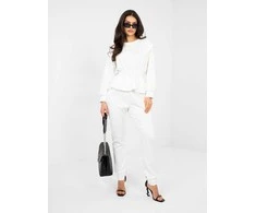 Rue Paris Sportinės kelnės-IT-DR-22239.94-ecru