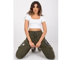 Rue Paris Sportinės kelnės-RV-DR-7461.03-khaki