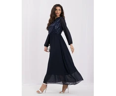 Rue Paris Sukienka-IT-SK-21832.99-tamsiai mėlyna