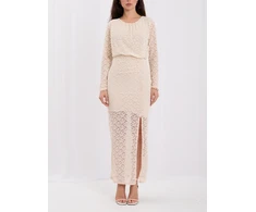 Rue Paris Sukienka-IT-SK-21853.70-jasny smėlio spalva