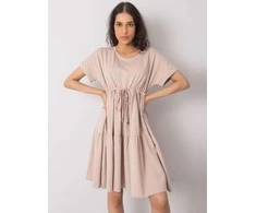Rue Paris Suknelė-RV-SK-6761.68-smėlio spalvos