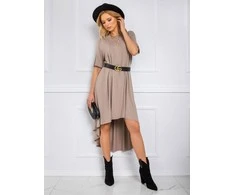 Rue Paris Suknelė-RV-SK-R4889.09-tamsiai smėlio spalvos