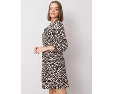 Rue Paris Suknelė-WN-SK-R817.66-juoda-smėlio spalvos