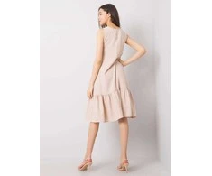 Rue Paris Suknelė-328-SK-5074.74-smėlio spalvos
