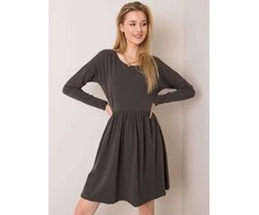 Rue Paris Suknelė-RV-SK-5889.41P-tamsi chaki