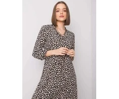 Rue Paris Suknelė-WN-SK-R817.66-juoda-smėlio spalvos