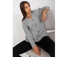 Rue Paris Megztinis-LC-SW-8008.80P-pilkas