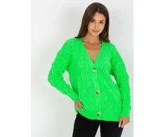 Rue Paris Megztinis-LC-SW-8035.06X-fluo žalias
