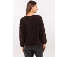 Rue Paris Sweter-MI-SW-3WB219.21-ciemny ruda