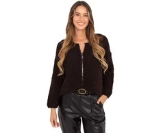 Rue Paris Sweter-MI-SW-3WB219.21-ciemny ruda