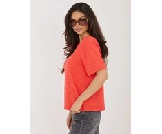 Rue Paris Marškinėliai moterims-IT-TS-20881.85-fluo rožinė