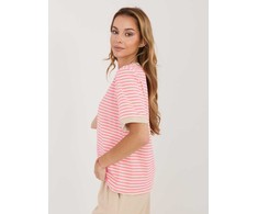Rue Paris Marškinėliai moterims -IT-TS-20881.85-smėlio spalva