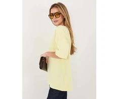 Rue Paris T-shirt-RV-BZ-A1230.12-jasny geltona