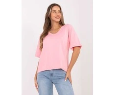Rue Paris T-shirt-RV-BZ-A1268.18-jasny rožinė