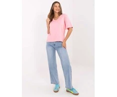 Rue Paris T-shirt-RV-BZ-A1268.18-jasny rožinė