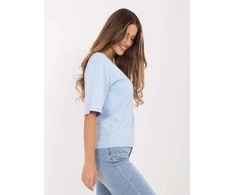 Rue Paris T-shirt-RV-BZ-A1268.18-šviesiai mėlyna