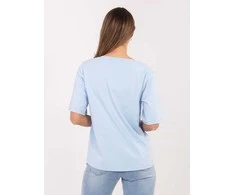 Rue Paris T-shirt-RV-BZ-A1268.18-šviesiai mėlyna