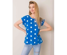 Rue Paris T-shirt-RV-TS-5537.05P-ciemny mėlyna