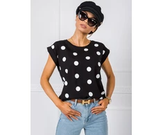 Rue Paris T-shirt-RV-TS-5537.05P-juoda