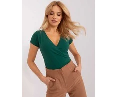 Rue Paris T-shirt-RV-TS-5636.18-ciemny žalia