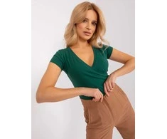 Rue Paris T-shirt-RV-TS-5636.18-ciemny žalia
