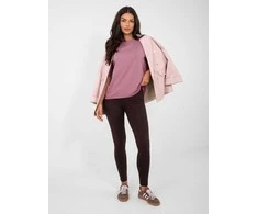 Rue Paris T-shirt-RV-TS-A1089.87-ciemny rožinė