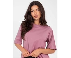 Rue Paris T-shirt-RV-TS-A1089.87-ciemny rožinė