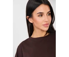 Rue Paris T-shirt-RV-TS-A1089.87-ciemny ruda