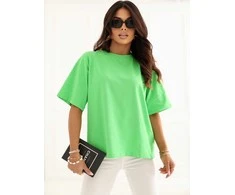 Rue Paris T-shirt- RV-TS-A1089.87-žalia