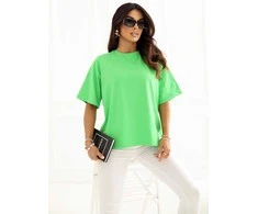 Rue Paris T-shirt- RV-TS-A1089.87-žalia
