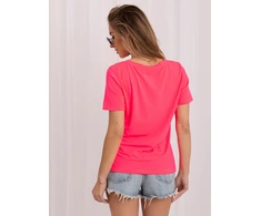 Rue Paris T-shirt-RV-TS-A1095.33-fluo rožinė