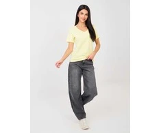 Rue Paris T-shirt-RV-TS-A1095.33-jasny geltona