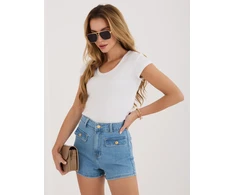 Rue Paris T-shirt-RV-TS-A1360.02P-balta