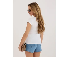 Rue Paris T-shirt-RV-TS-A1360.02P-balta