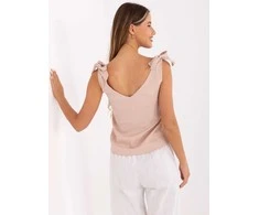 Rue Paris Top-WN-TP-1705.69-smėlio spalva