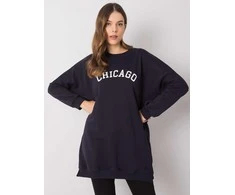Rue Paris Tunika-RV-TU-6675.98 tamsiai mėlyna