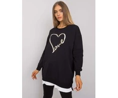Rue Paris Tunika-RV-TU-7258.40P-juoda