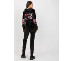 Rue Paris Veliūrinis komplektas moterims RV-KMPL-8234.35X-juoda