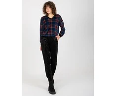 Rue Paris Veliūrinis treningas moterims RP-KMPL-8190-6.23X-juoda-mėlyna