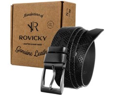 Odinis vyriškas juoda dirželis — Rovicky