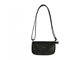 Small Leather Crossbody Bag Solier FL51 Yselle – Juodas