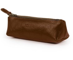 Kelioninis Solier Accessories Leather pencil case Solier SA51 dark ruda