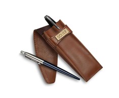 Solier Accessories Leather men's pen case SA12 VINTAGE BROWN