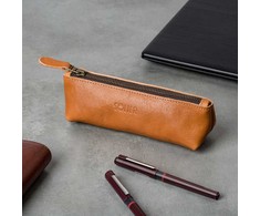 Solier Accessories Leather pencil case Solier SA51 graphite